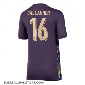 England Conor Gallagher #16 Replik Auswärtstrikot Damen EM 2024 Kurzarm